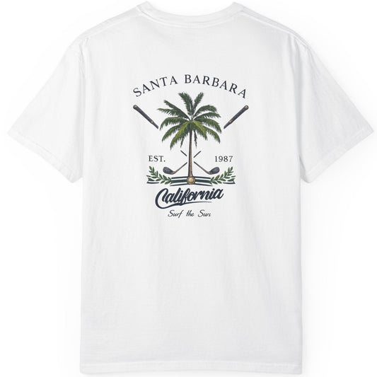 Santa Barbara Palm T-Shirt — California Surf Graphic Tee