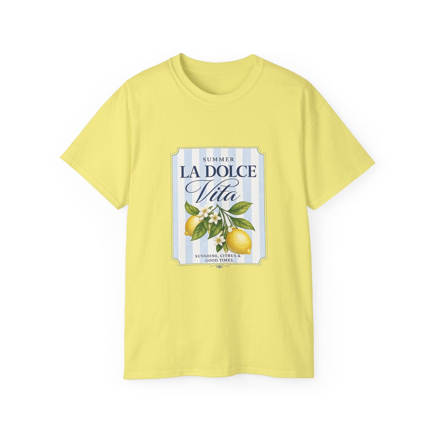 La Dolce Vita Lemon Tee — Summer Italian Vintage Graphic T-Shirt