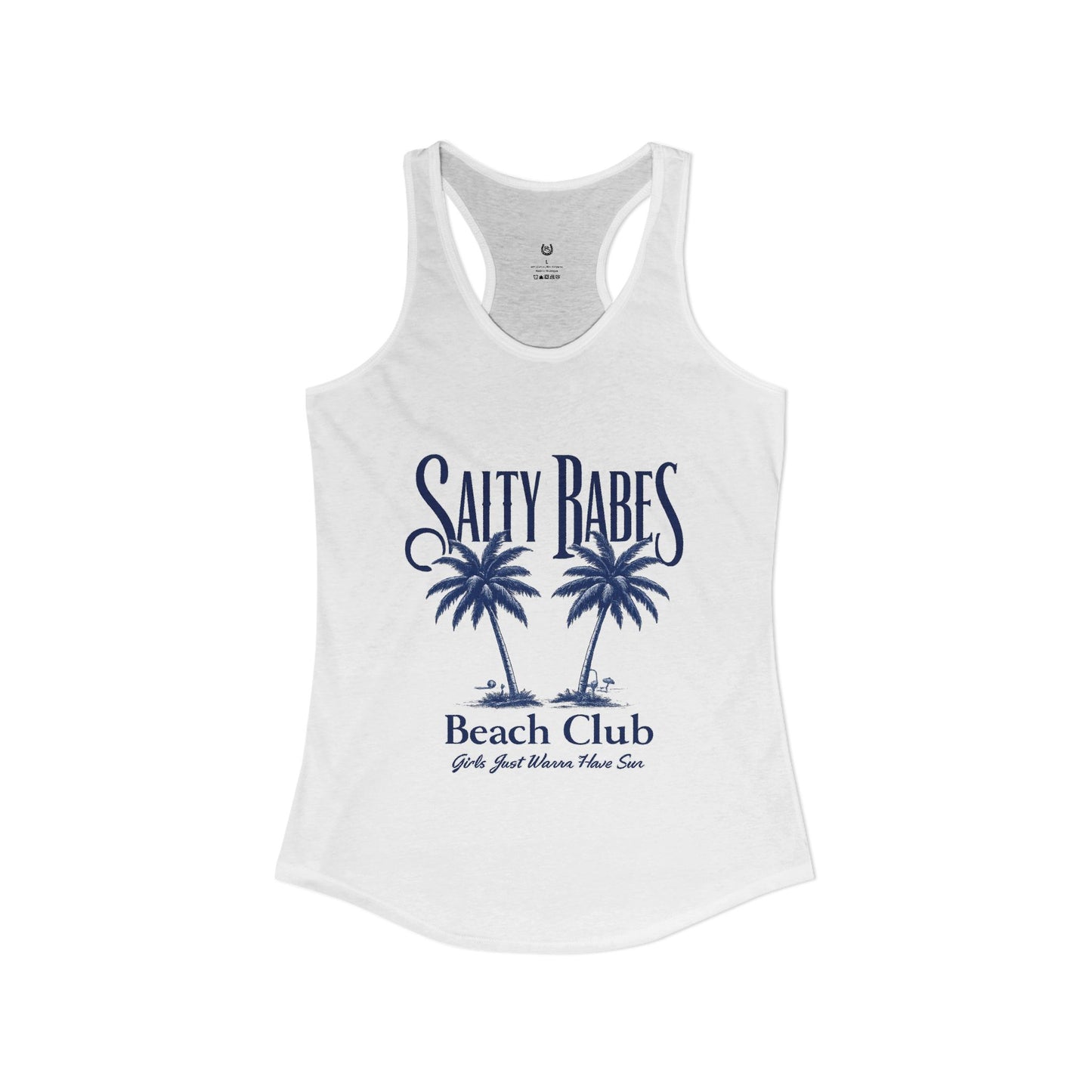 Salty Babes Beach Club Racerback Tank