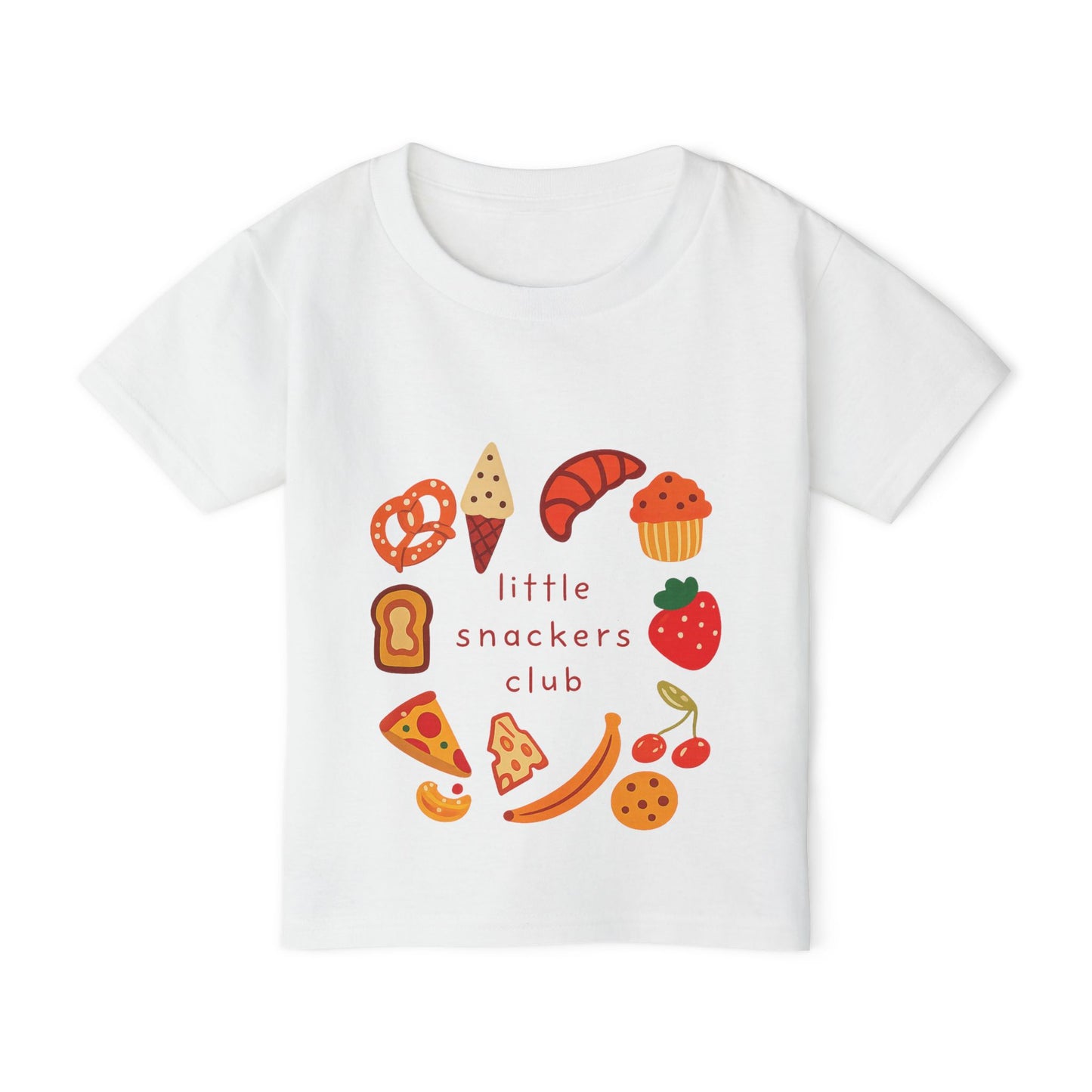 Little Snackers Club Toddler T-Shirt — Cute Food Graphic Tee for Kids