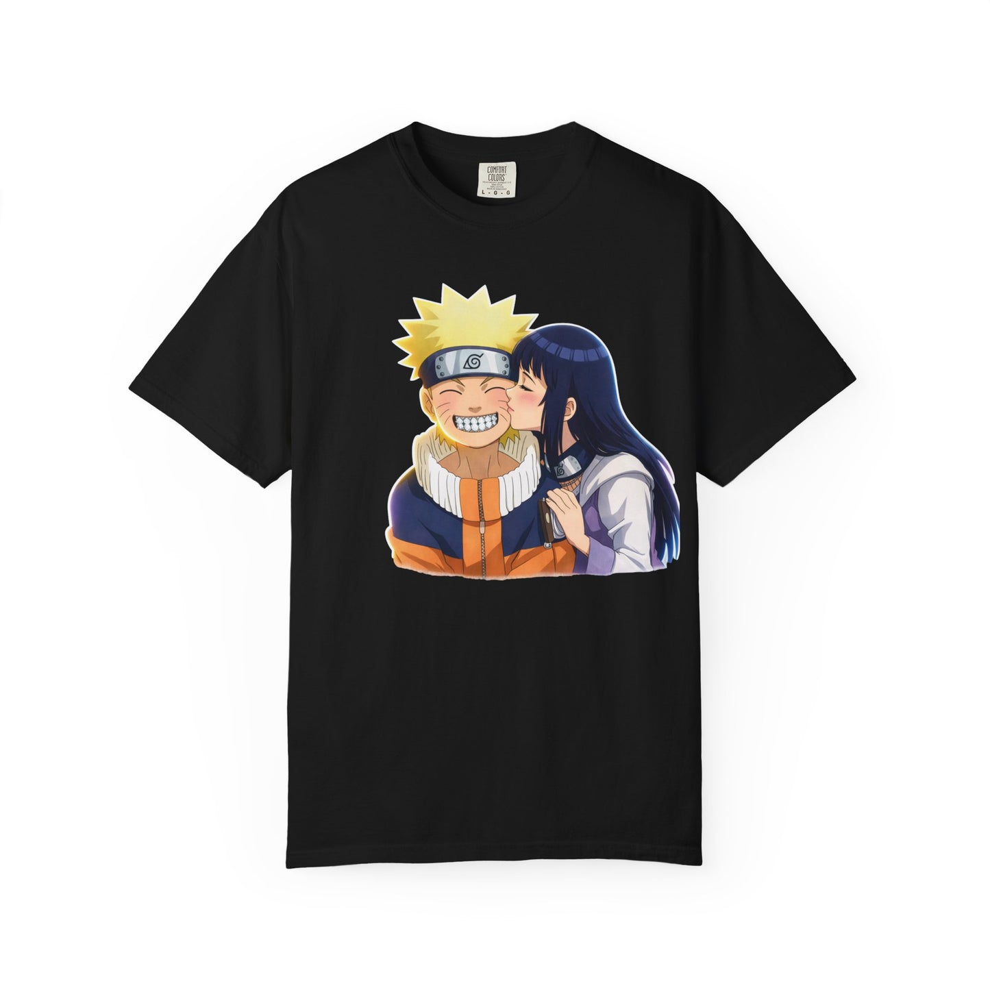 Anime Naruto & Hinata Kiss T-Shirt — Cute Romantic Shonen Tee