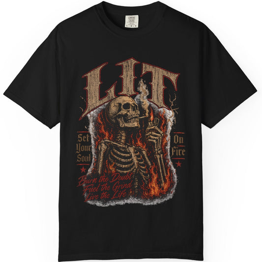 Lit Skeleton Graphic T-Shirt
