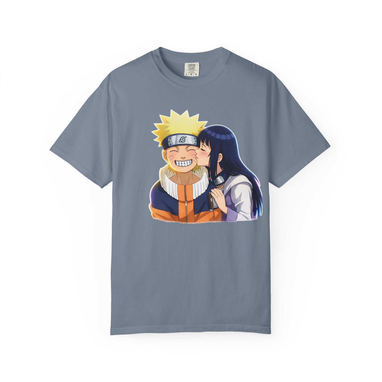 Anime Naruto & Hinata Kiss T-Shirt — Cute Romantic Shonen Tee