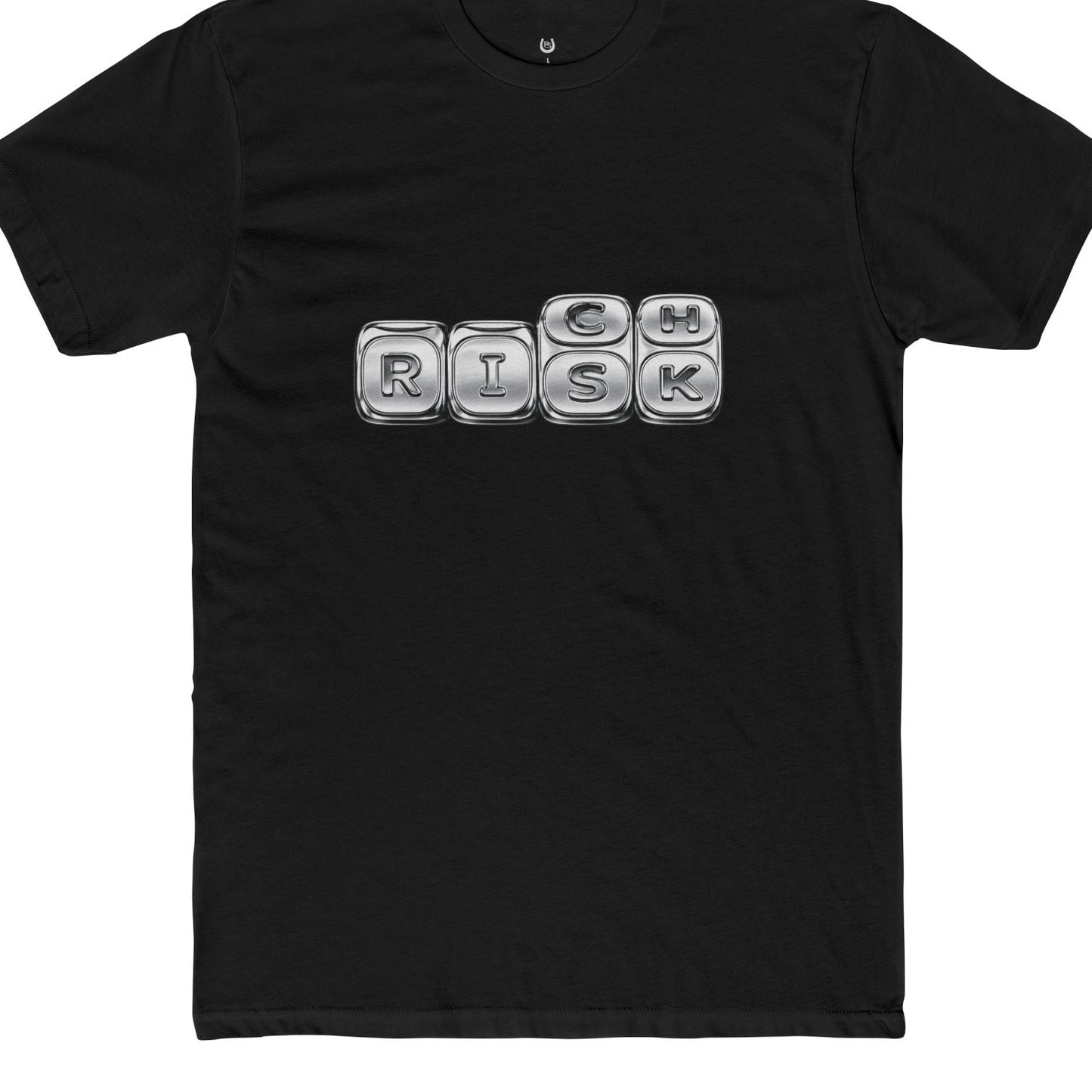 Risk Dice T‑Shirt — Gamer/Board Game Tee with 'RISK' Dice Design