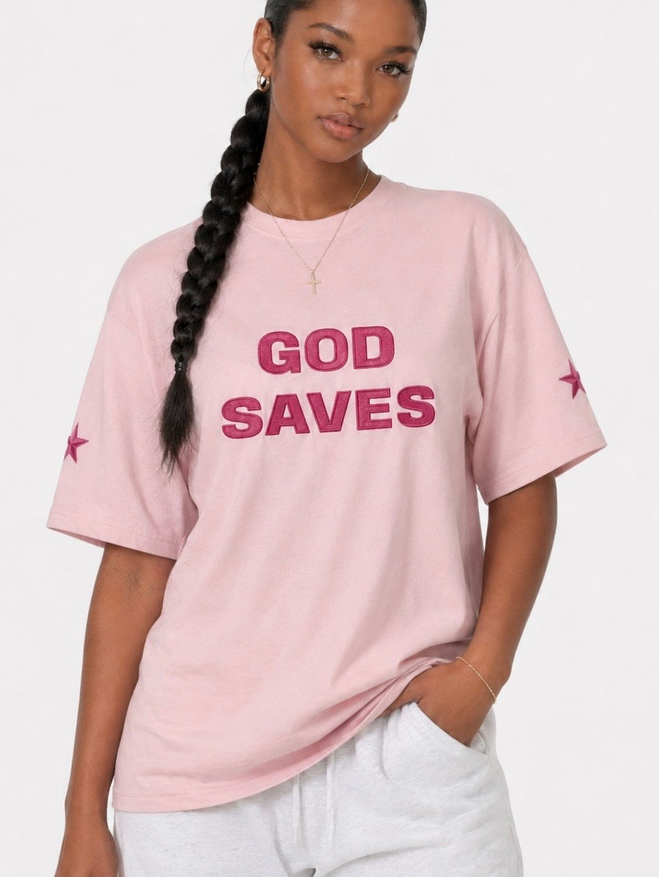 God Saves Pink T-Shirt