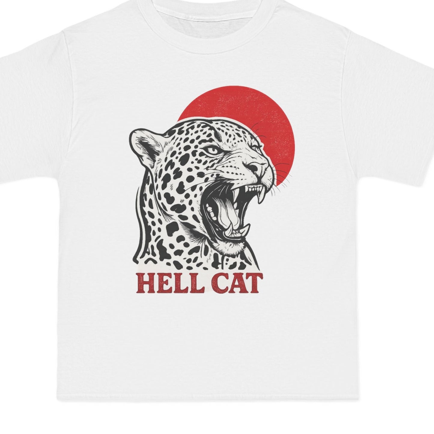 Hell Cat Leopard Graphic T-Shirt