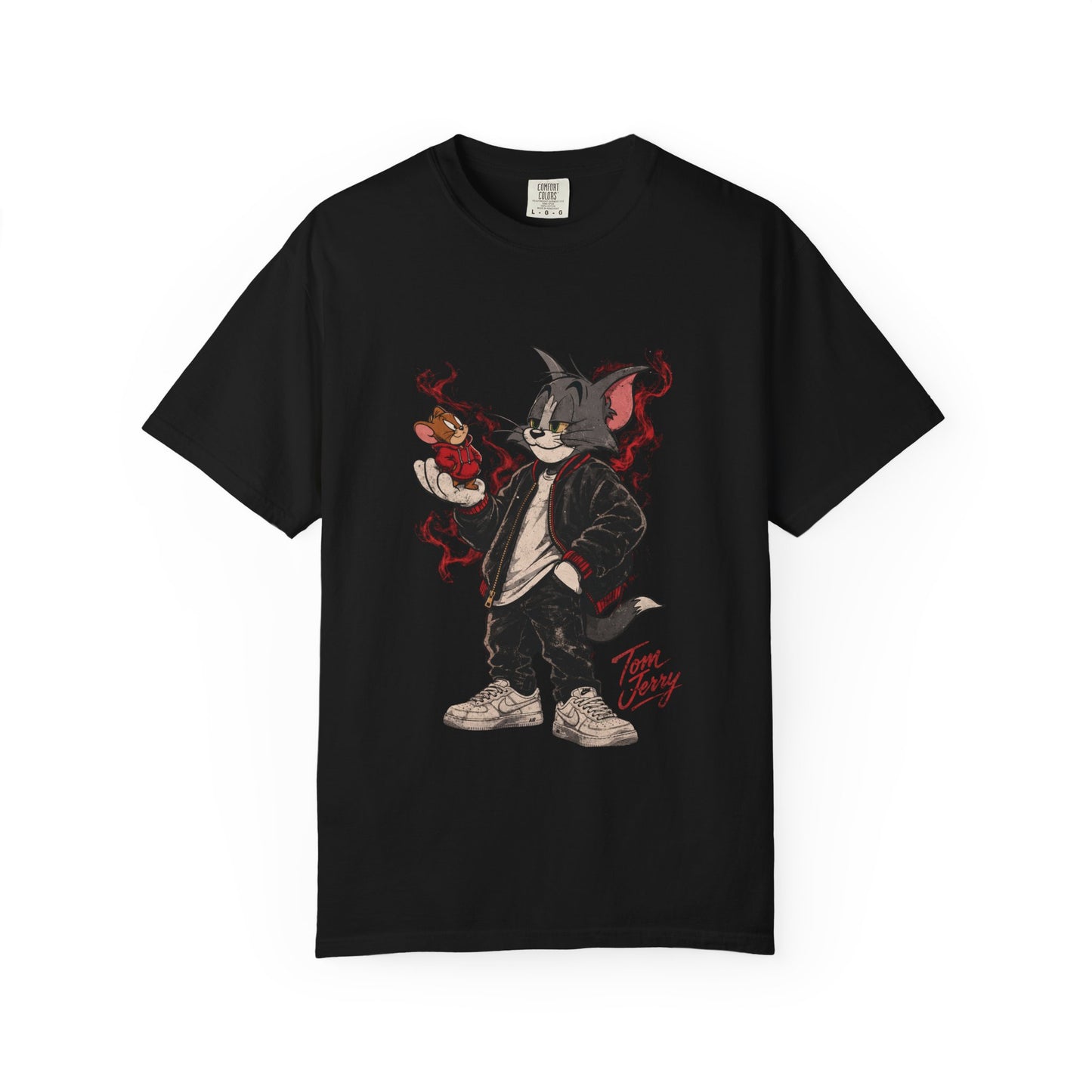 Tom & Jerry Graphic Tee – Vintage Distressed Urban Shirt | Oversized T-Shirt