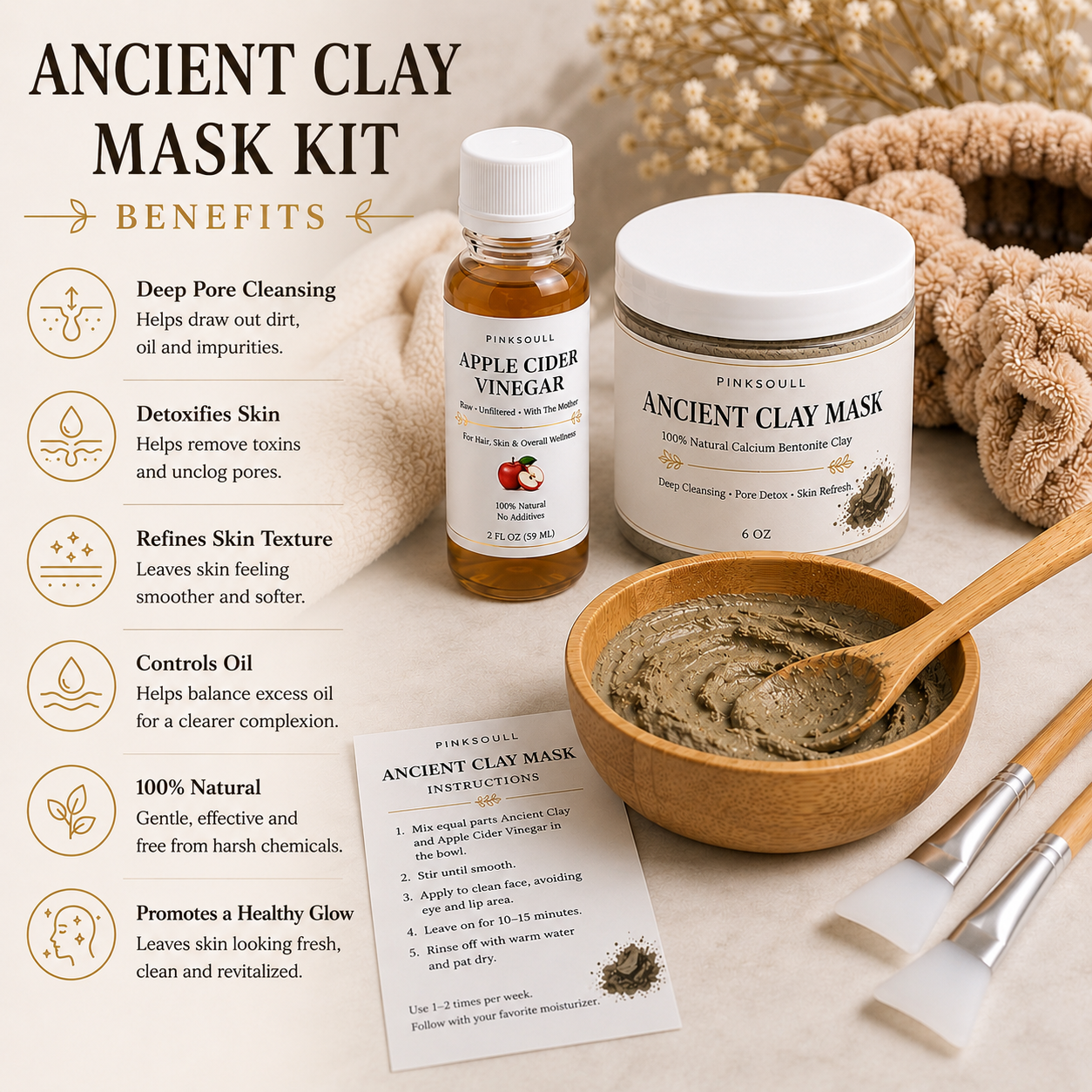 Ancient Clay Mask Kit