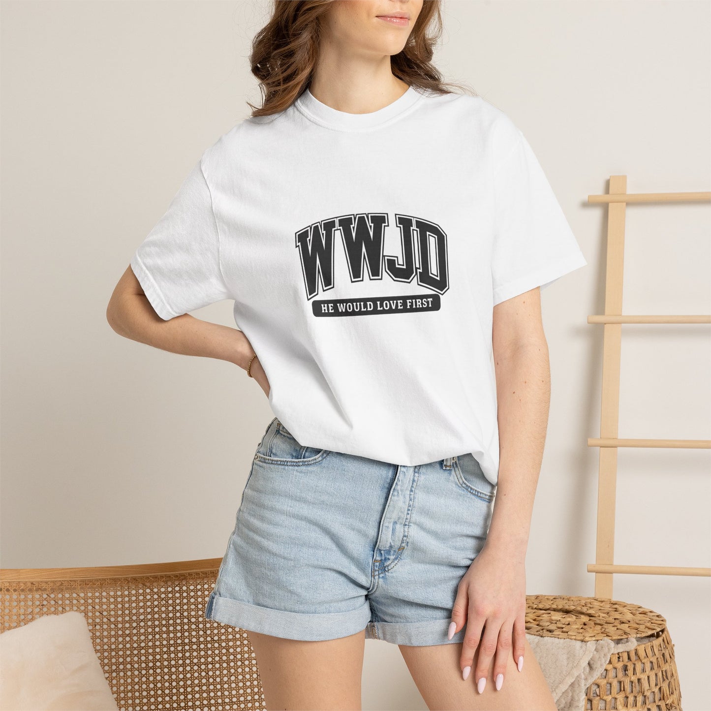 WWJD 'He Would Love First' Graphic T-Shirt