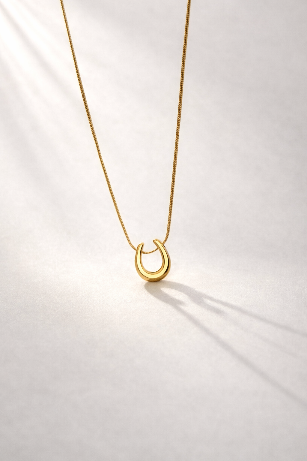 Gold Horseshoe Necklace