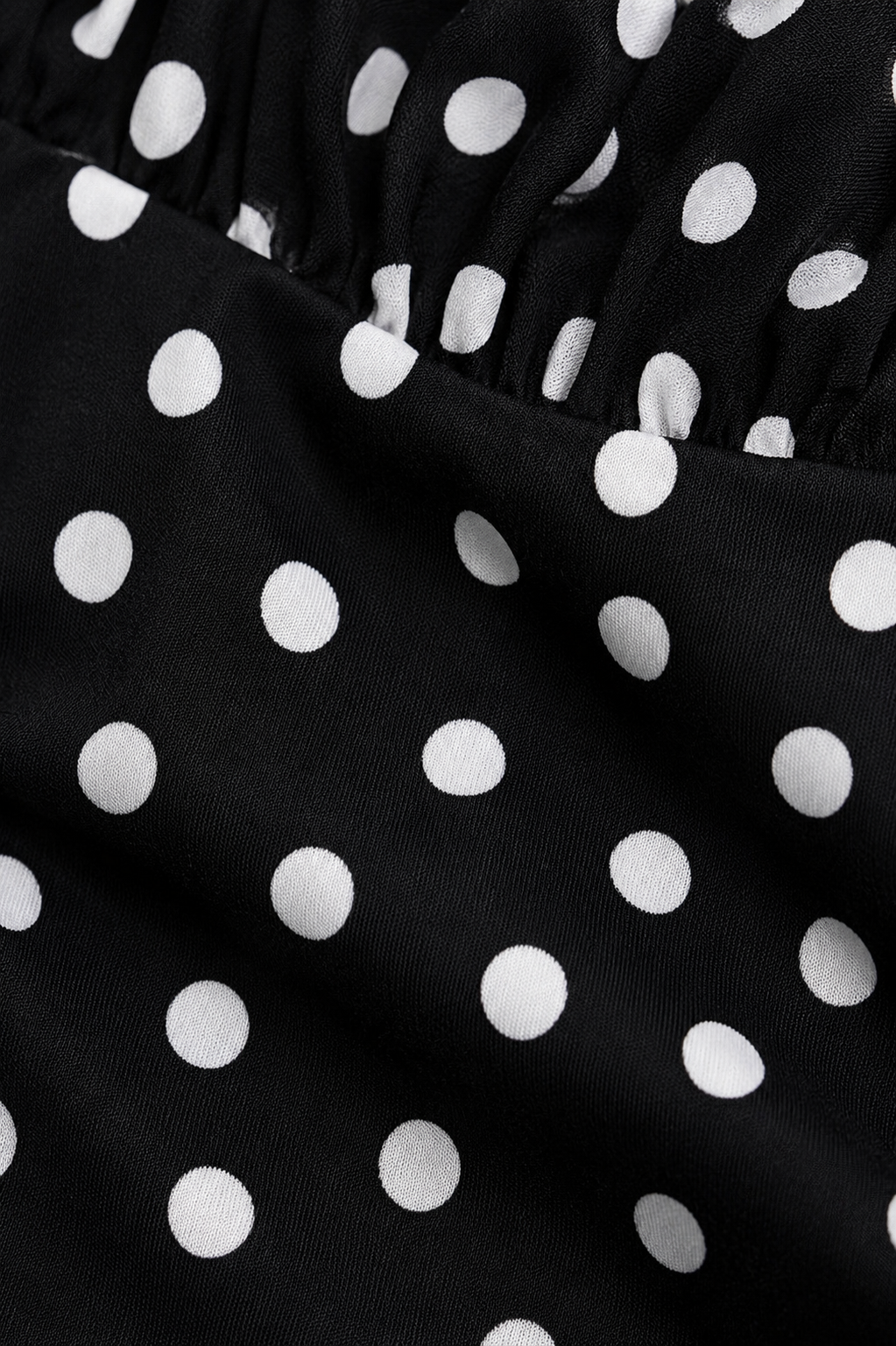 Black & White Polka Dot Mermaid Maxi Dress | PINKSOULL