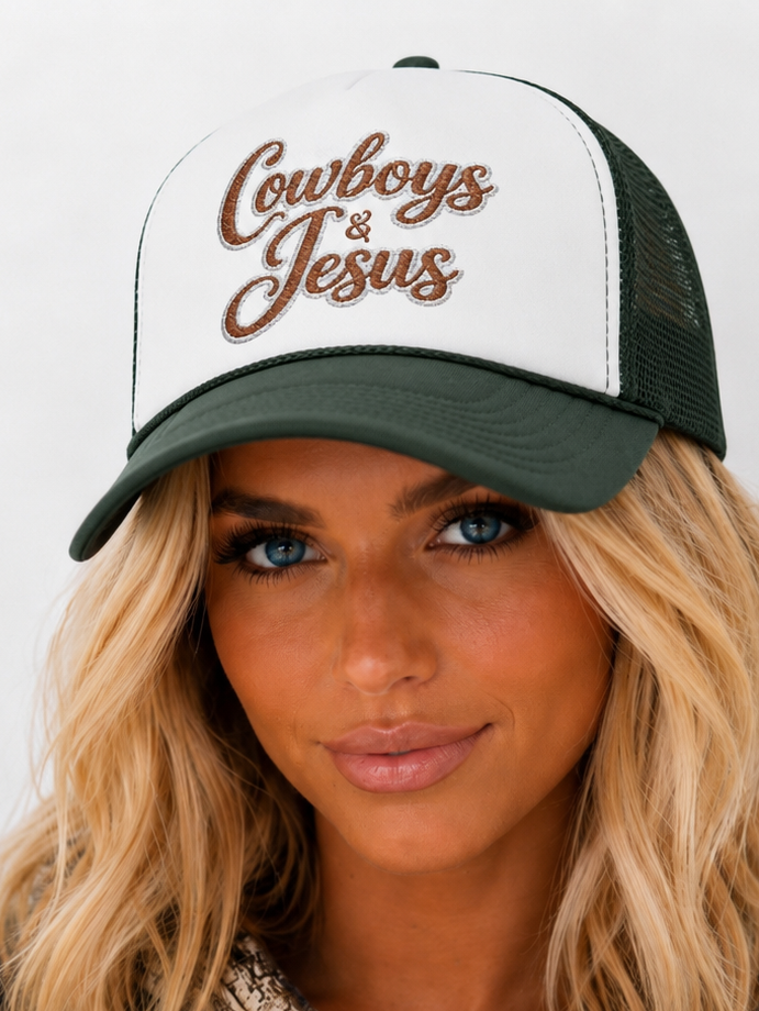 Cowboys & Jesus Foam Trucker Hat